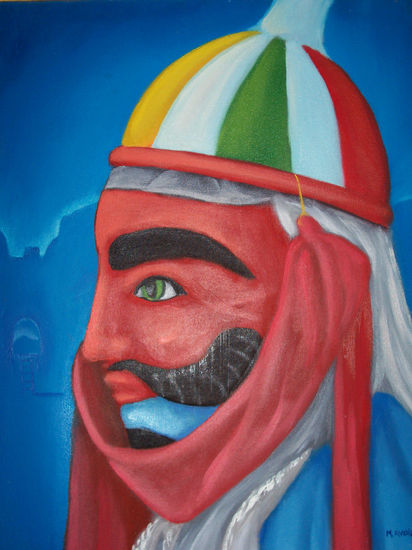 serie mascaras Oil Canvas Figure Painting