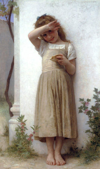 La penitence Copia de Bouguereau Óleo Lienzo Figura