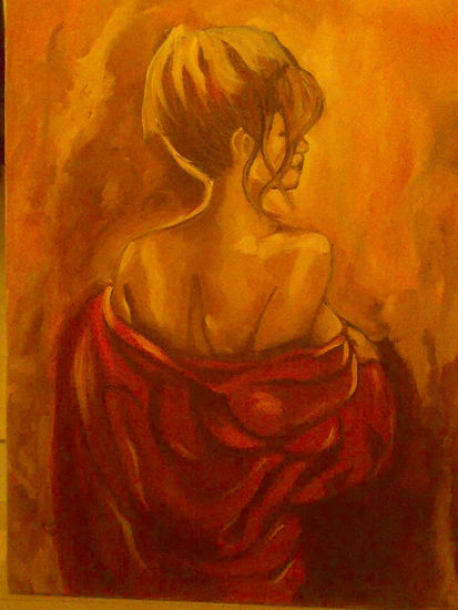 El albornoz Oil Canvas Figure Painting