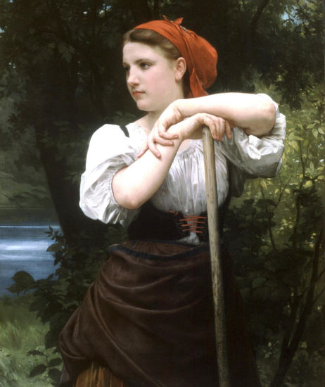 The haimaker Copia de Buoguereau Óleo Lienzo Figura