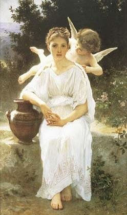 Wispering of love Copia de Bouguereau Óleo Lienzo Paisaje