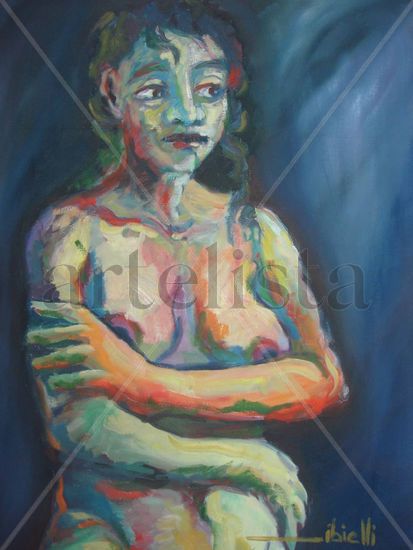 Mulata Oil Textile Nude Paintings