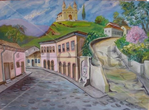 Ouro Preto 3 Óleo Lienzo Paisaje