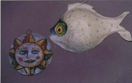 Sun and Fish Acrylic Card