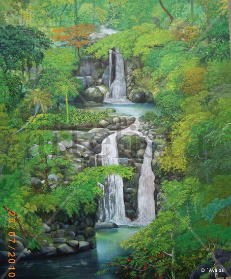 Cascada Acrylic Canvas Landscaping