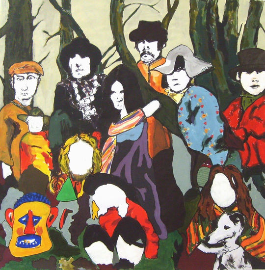 The incredible string band Acrílico Papel Otros