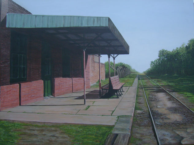 Estación Uribelarrea Acrílico Tela Paisaje