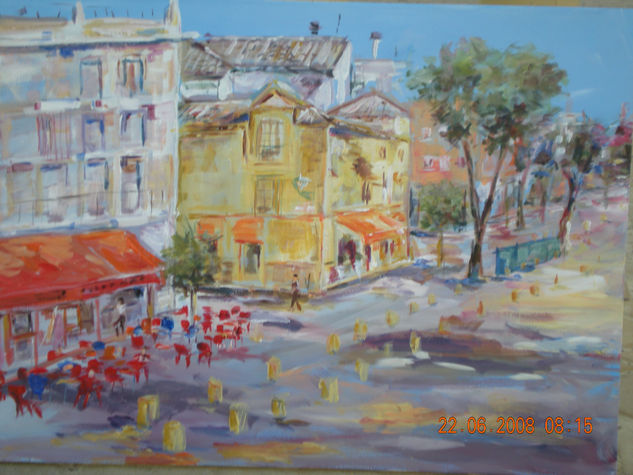 alameda de hercules 1 Oil Canvas Landscaping