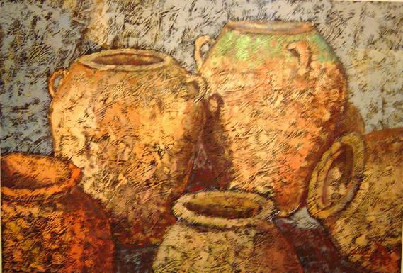 tinalles-2 Oil Paper Still Life Paintings