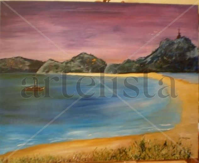 islas cies Mixed media Canvas Landscaping