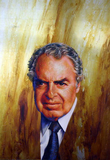 Don Joaquín Oil Canvas Portrait