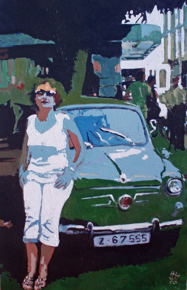 Car & Girl tamaño completo