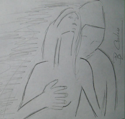 Amantes en blanco y...