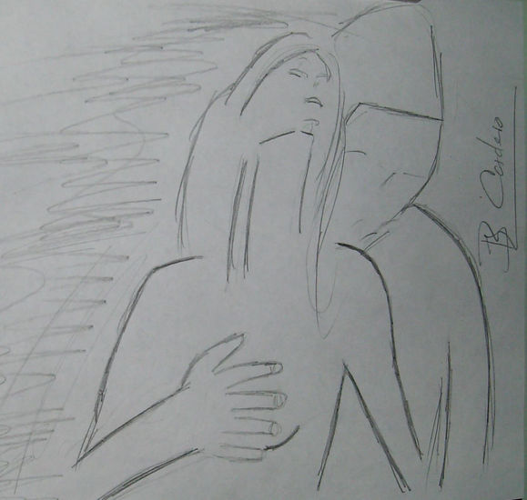 Amantes en blanco y negro Charcoal