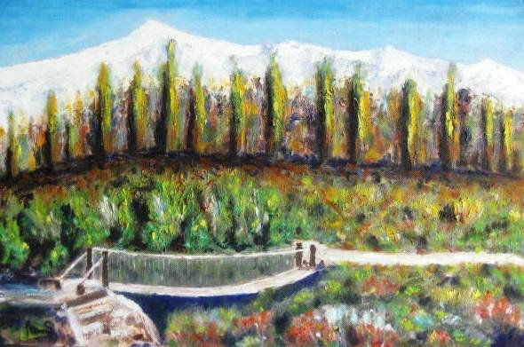 Pasarela en Sierra Nevada Oil Panel Landscaping