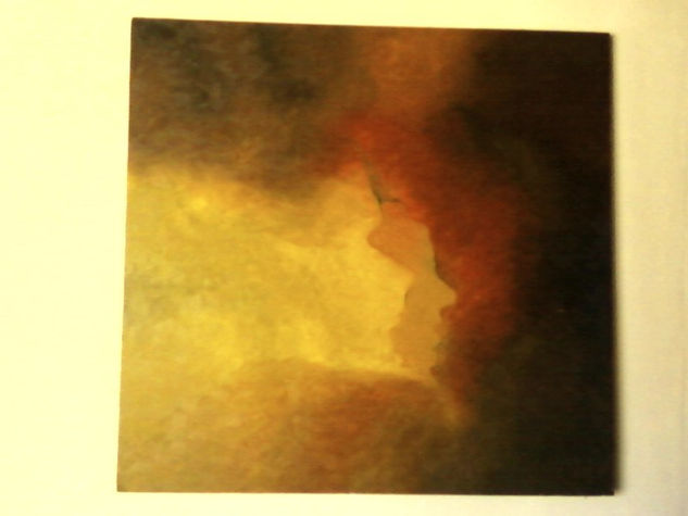 rostro en el fuego Oil Canvas Others