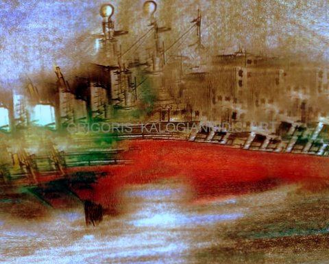 red ship Acrylic Canvas Others