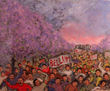 Protesta bajo las jacarandas (Estudio)