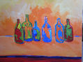 botellas fauves.2008.acrílico