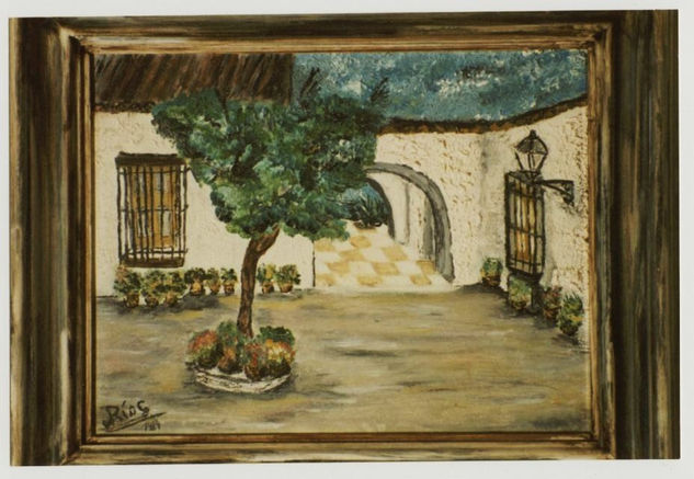 EL PATIO Oil Canvas Landscaping