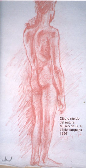 Desnudo hombre Charcoal