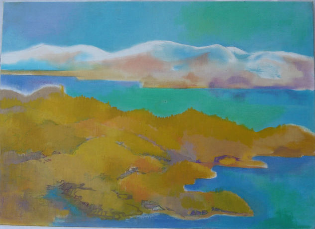 Susana Rojas. 2006 Paisaje austral 2. Óleo. 60 x 80 cm 