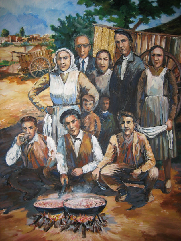 Caldereta en la romería