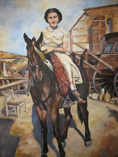 Preparada para el paseo Oil Canvas Landscaping