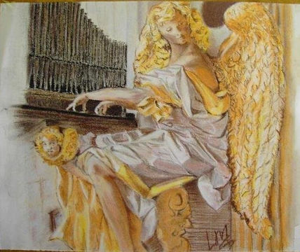 Angel-organista.