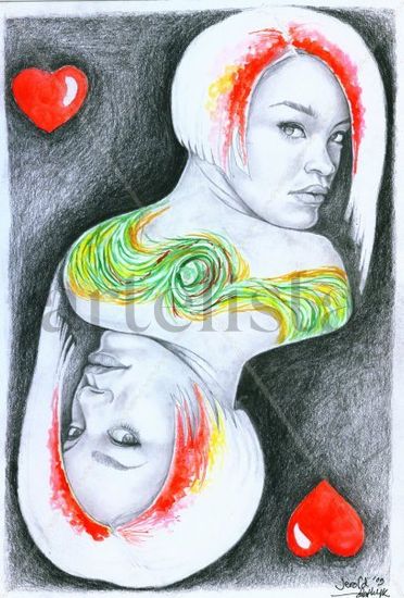 Queen of Heart Mixed Media