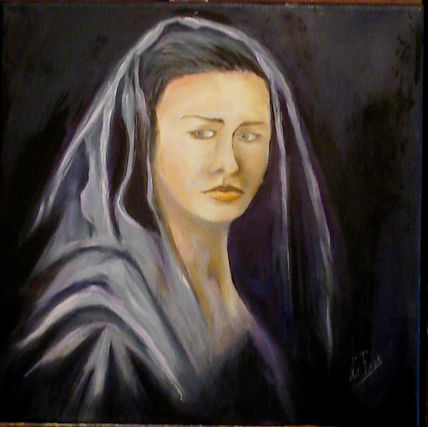 Vestida de negro