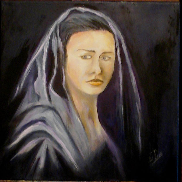 Vestida de negro