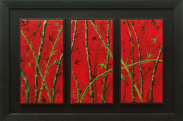 Bamboo Mixed media Canvas Landscaping