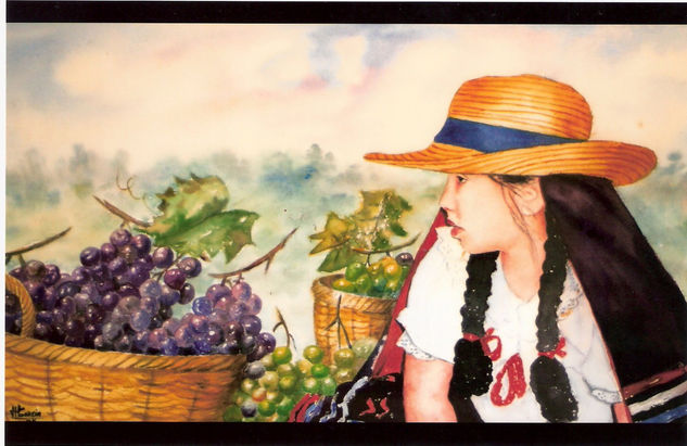 Carolina recolectora de uvas 