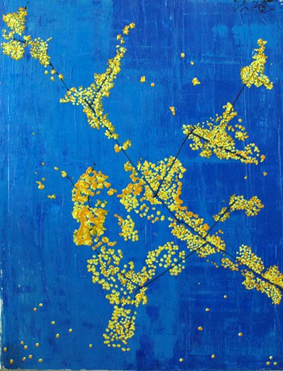 Acacia Amarilla (Araguaney) Acrylic Canvas Landscaping