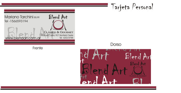 tarjeta personal blend art 