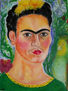 Retrato de Frida Kahlo en icono zapoteco