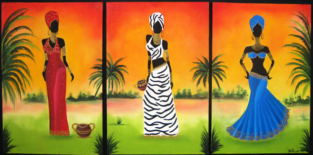 NEGRAS AFRICANAS II Oil Canvas Others