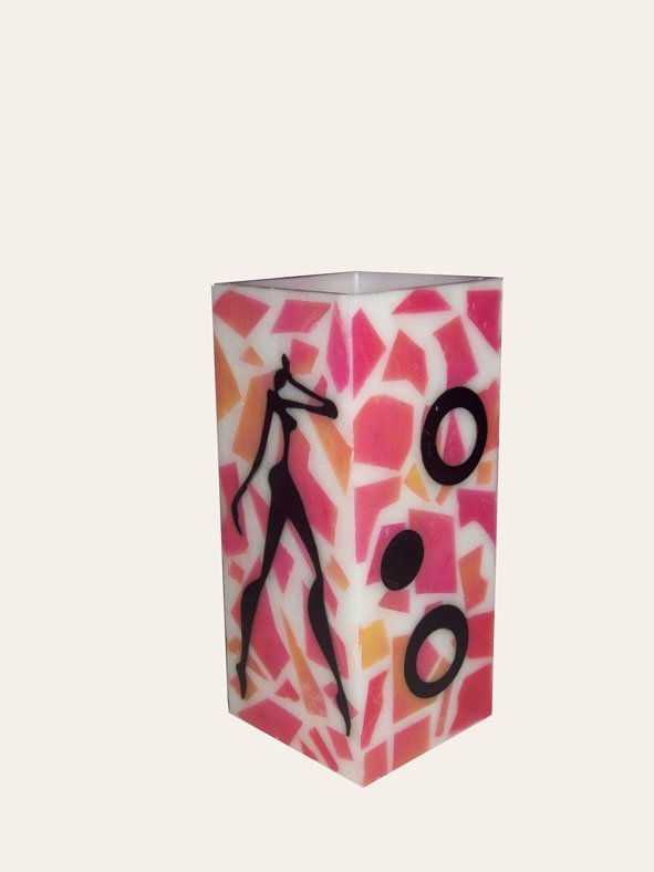 Arte en velas- dibujo con parafina