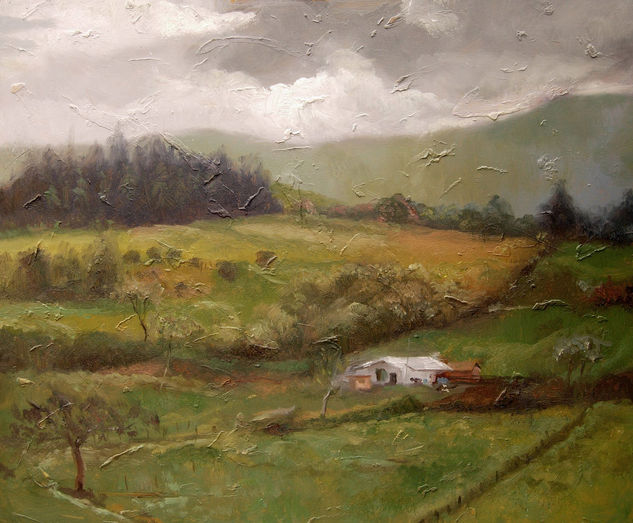 Paisaje de Subachoque Oil Canvas Landscaping