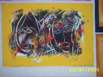 caras abstractas Oil Canvas