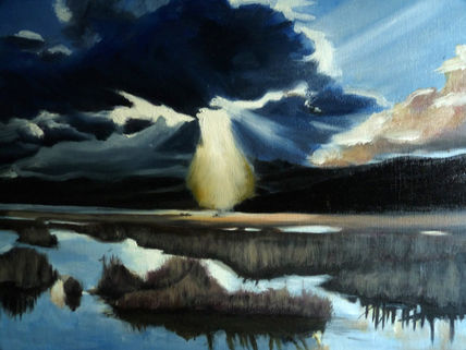 Atardecer en el lago