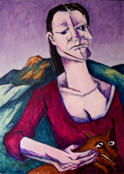 Mujer con perro