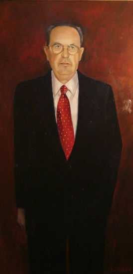 el señor de la casa Oil Canvas Portrait