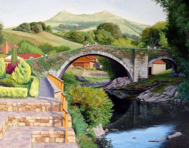 Puente de Liérganes Oil Canvas