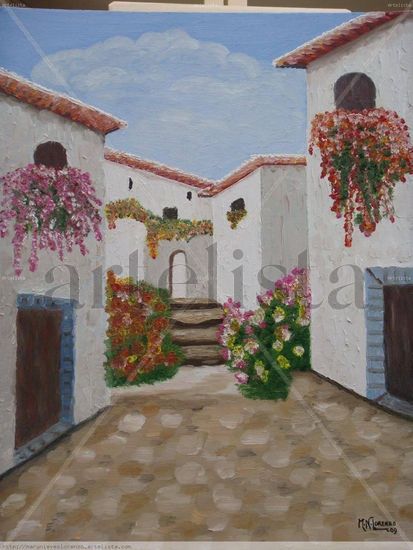 Pueblo Andaluz Oil Canvas Landscaping