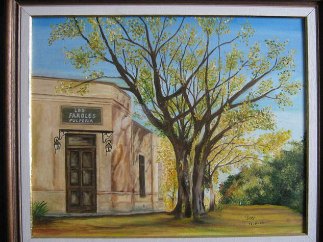 casa de campo (pulperia) Oil Canvas Landscaping