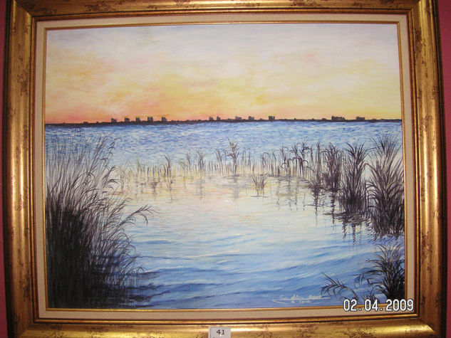 EL LAGO AZUL Oil Canvas Landscaping