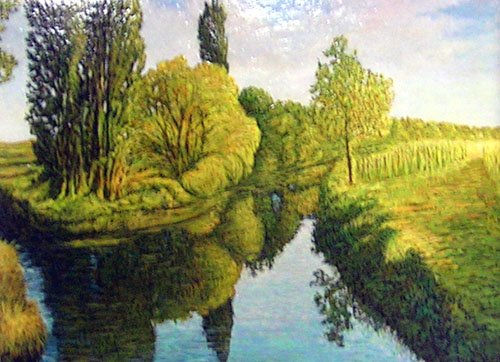 Rio Valdavia (Palencia) Acrylic Card Landscaping