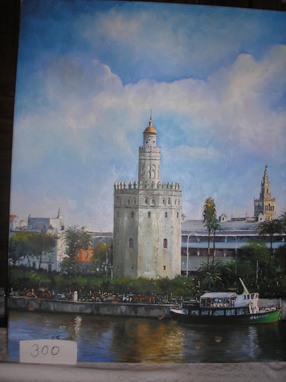 torre deloro (SEVILLA) Óleo Lienzo Paisaje